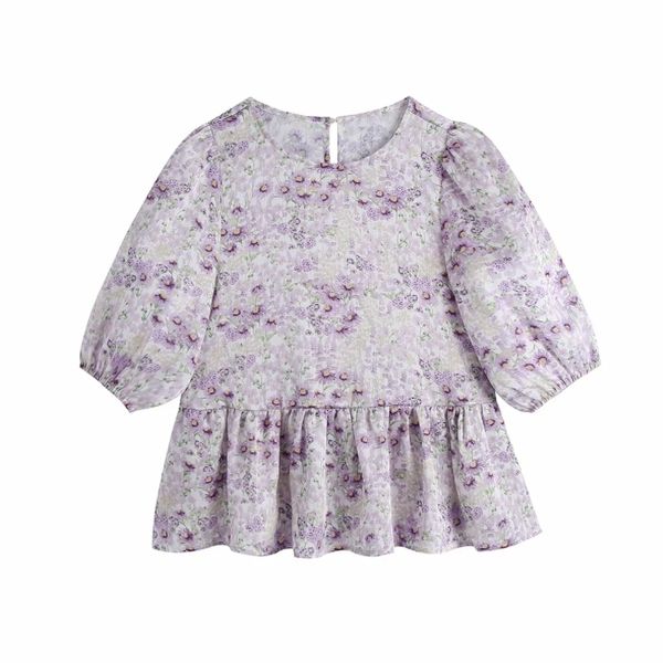 summer women flower printing puff sleeve short blouse female ruffle hem smock shirt casual lady loose blusas s8812 210430, White
summer women flower printing puff sleeve short blouse female ruffle hem smock shirt casual lady loose blusas s8812 210430, White
