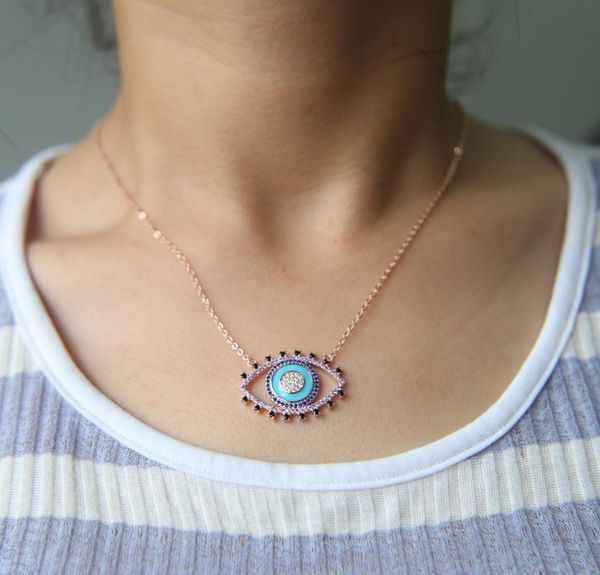 fashion charm luck turkey blue evil eye zirconia choker necklace for women silver color pendant necklaces
fashion charm luck turkey blue evil eye zirconia choker necklace for women silver color pendant necklaces