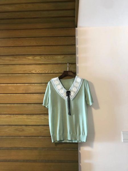 women's t-shirt 2021 women fashion short-sleeved casual embroidery tencel silk pullover 0329, White
women's t-shirt 2021 women fashion short-sleeved casual embroidery tencel silk pullover 0329, White