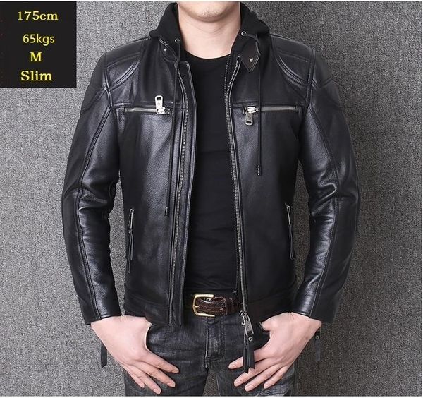 men's leather & faux yrbiker .motor genuine jacket. winter black cowhide coat.plus size warm jackets,sales 
men's leather & faux yrbiker .motor genuine jacket. winter black cowhide coat.plus size warm jackets,sales