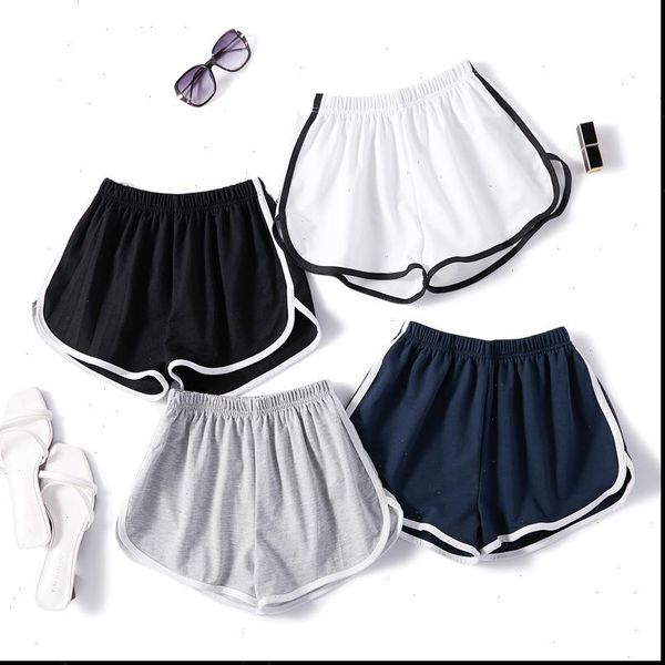sports shorts womens women summer ladies casual high waist elastic fashion large size, White;black
sports shorts womens women summer ladies casual high waist elastic fashion large size, White;black