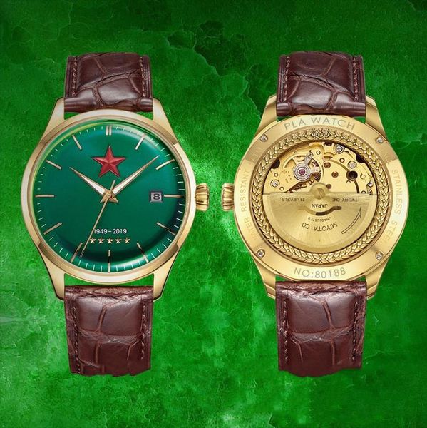 retro genuine 1963 aviation watch automatic mechanical red five-star culture classic trend gift men wristwatches, Slivery;brown
retro genuine 1963 aviation watch automatic mechanical red five-star culture classic trend gift men wristwatches, Slivery;brown