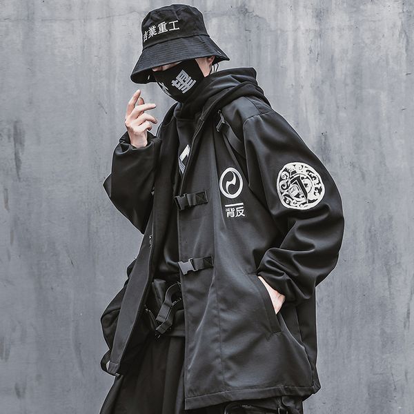 men's jackets clothes harajuku hip hop spring reverse hooded jacket loose medium length print embroidered cardigan streetwear over, Black;brown
men's jackets clothes harajuku hip hop spring reverse hooded jacket loose medium length print embroidered cardigan streetwear over, Black;brown
