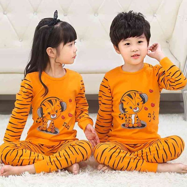 children's underwear set boys' girls' cotton sweater winter and pajamas autumn trousers home clothes, Black;white
children's underwear set boys' girls' cotton sweater winter and pajamas autumn trousers home clothes, Black;white