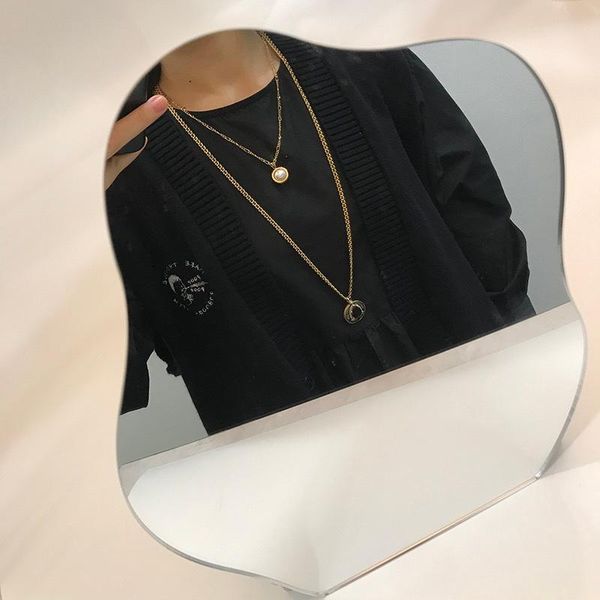 chains vintage golden natural pearl pendant female necklaces for woman jewelry sweater chain, Silver
chains vintage golden natural pearl pendant female necklaces for woman jewelry sweater chain, Silver