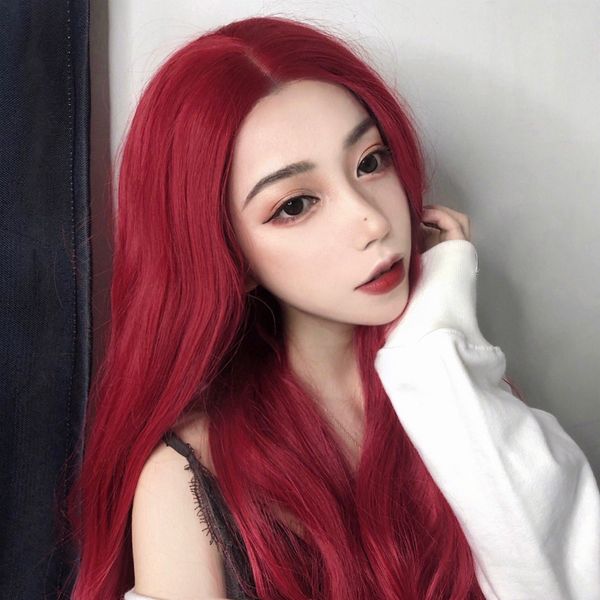 wine and american wig popular red european wig female long straight hair middle distribution line waist length chemical fiber wigs full head, Black
wine and american wig popular red european wig female long straight hair middle distribution line waist length chemical fiber wigs full head, Black