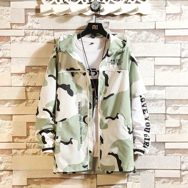 f016 summer couple camouflage sunscreen et hip hop sports stormsuit men's fashion, Black;brown
f016 summer couple camouflage sunscreen et hip hop sports stormsuit men's fashion, Black;brown