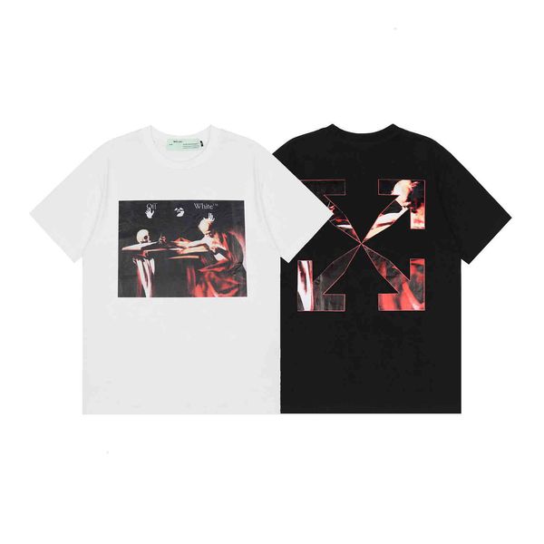 t shirt off-w skull head arrow men's and women's cotton loose short sleeve t-shirt, White;black
t shirt off-w skull head arrow men's and women's cotton loose short sleeve t-shirt, White;black