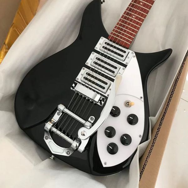richen 325 backer electric guitar with super tremolos system bridge black color guitarar
richen 325 backer electric guitar with super tremolos system bridge black color guitarar