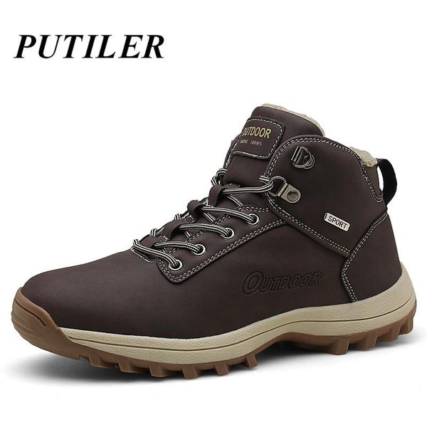 boots winter snow men outdoor waterproof genuine leather fashion hunting super warm fur ankle military for work shoes, Black
boots winter snow men outdoor waterproof genuine leather fashion hunting super warm fur ankle military for work shoes, Black