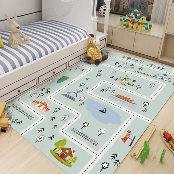 carpets baby house & car carpet play mat rectangular children's drop flannel selling children fashion
