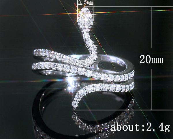 rhinestone crystal ring emale snake-shaped rings personality creative jewelry mix size 6 to 10, Silver
rhinestone crystal ring emale snake-shaped rings personality creative jewelry mix size 6 to 10, Silver