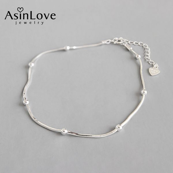 asinlove real 925 sterling silver unique round beads snake bone anklet creative handmade designer fine jewelry for women gift, Red;blue
asinlove real 925 sterling silver unique round beads snake bone anklet creative handmade designer fine jewelry for women gift, Red;blue