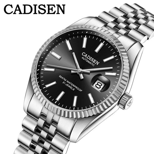 mechanical stainless steel watches for men cadisen fashion brand watch elegant automatic sports clock relogio masculino wristwatches, Slivery;brown
mechanical stainless steel watches for men cadisen fashion brand watch elegant automatic sports clock relogio masculino wristwatches, Slivery;brown