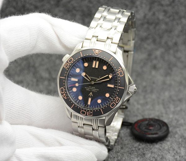 james bond 007 mens watch no time to die ceramic bezel mechanical automatic watches stainless steel flod clasp mens wristwatches, Slivery;brown
james bond 007 mens watch no time to die ceramic bezel mechanical automatic watches stainless steel flod clasp mens wristwatches, Slivery;brown