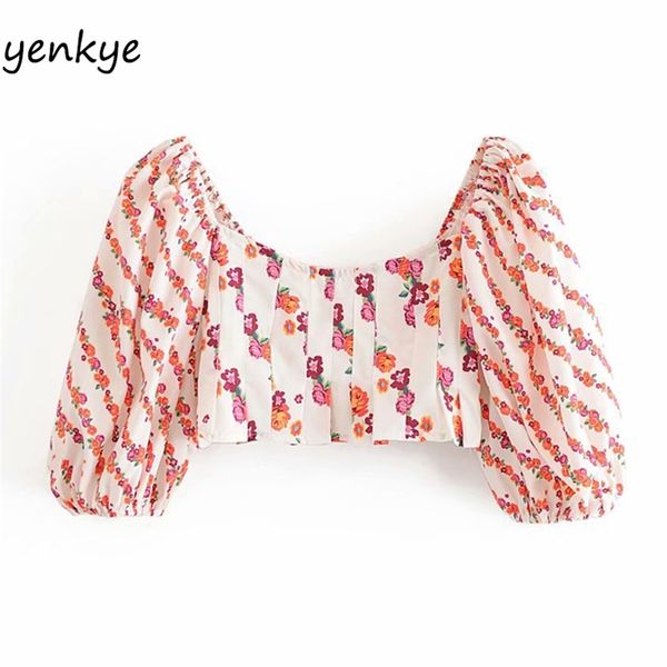 multicolor floral print crop women puff sleeve square neck fashion summer streetwear short blouse blusas mujer ldzz6276 210514, White
multicolor floral print crop women puff sleeve square neck fashion summer streetwear short blouse blusas mujer ldzz6276 210514, White