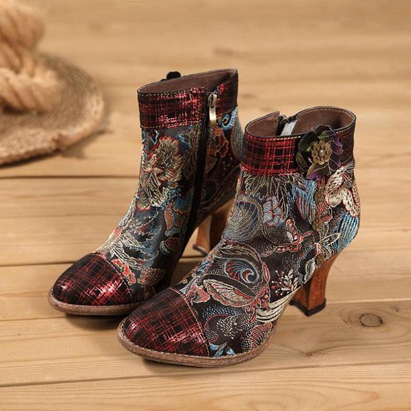 boots yourseason ladies genuine leather embroidery cloth shoes pointed toe sewing retro ankle female zip short plush winter, Black
boots yourseason ladies genuine leather embroidery cloth shoes pointed toe sewing retro ankle female zip short plush winter, Black