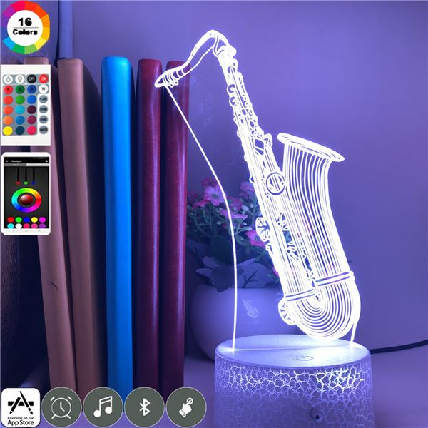 3d illusion musical led night light rgb colors classic saxophone atmosphere desk lamp home decoration club member nightlights gift
3d illusion musical led night light rgb colors classic saxophone atmosphere desk lamp home decoration club member nightlights gift