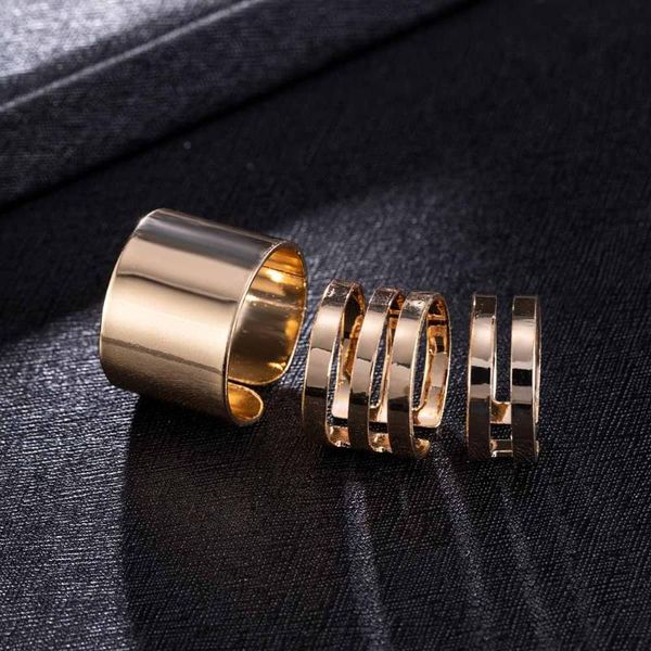 cluster rings 3 pcs punk gold female anillos stack plain band midi mid finger knuckle set for women anel rock jewelry, Golden;silver
cluster rings 3 pcs punk gold female anillos stack plain band midi mid finger knuckle set for women anel rock jewelry, Golden;silver