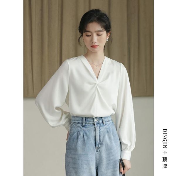 women's blouses & shirts formal office women professional fashion temperament chiffon elegant long sleeve dames blouse clothes de50cs, White
women's blouses & shirts formal office women professional fashion temperament chiffon elegant long sleeve dames blouse clothes de50cs, White