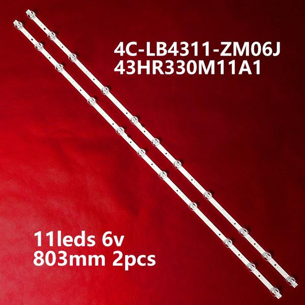 strips 8pcs led backlight strip 11 lamp for thomson 43"tv 43ud6426 tcl 43a260 43v2 4c-lb4311-zm06j zm08j hr01j 43hr330m11a1 gic43lb32
strips 8pcs led backlight strip 11 lamp for thomson 43"tv 43ud6426 tcl 43a260 43v2 4c-lb4311-zm06j zm08j hr01j 43hr330m11a1 gic43lb32