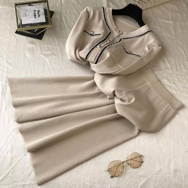 elegant knitted 2 piece set women vintage knit cardigan + wide leg pant suit casual loose sweater tracksuit street korean outfit women', White
elegant knitted 2 piece set women vintage knit cardigan + wide leg pant suit casual loose sweater tracksuit street korean outfit women', White
