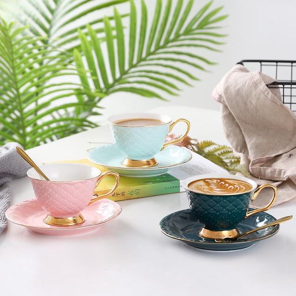 nordic ceramic coffee fish scale cup saucer set breakfast milk afternoon flower tea latte gift office home mugs
nordic ceramic coffee fish scale cup saucer set breakfast milk afternoon flower tea latte gift office home mugs