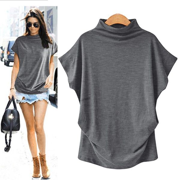 women's t-shirt casual women t shirt turtleneck short sleeve cotton solid plus size harajuku summer camisetas de mujer 2021, White
women's t-shirt casual women t shirt turtleneck short sleeve cotton solid plus size harajuku summer camisetas de mujer 2021, White