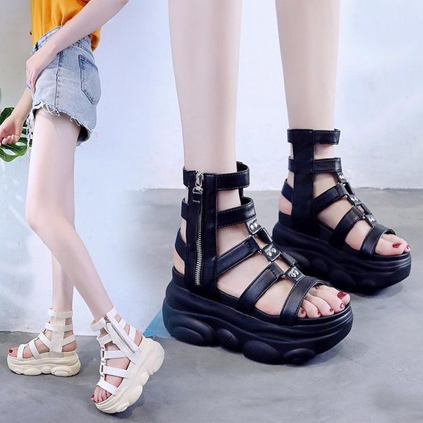 fashion leather hollow out gladiator platform sandals women wedge high heels summer shoes woman punk chunky sandalias, Black
fashion leather hollow out gladiator platform sandals women wedge high heels summer shoes woman punk chunky sandalias, Black