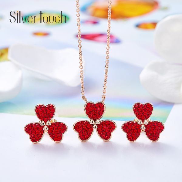 necklace siddell love mother's day women's fashion simple versatile creative crystal stud set women, Silver
necklace siddell love mother's day women's fashion simple versatile creative crystal stud set women, Silver