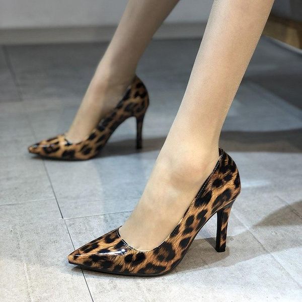 dress shoes 2021 spring leopard women high heels 10cm elegant office pumps animal print pointed toe singles, Black
dress shoes 2021 spring leopard women high heels 10cm elegant office pumps animal print pointed toe singles, Black