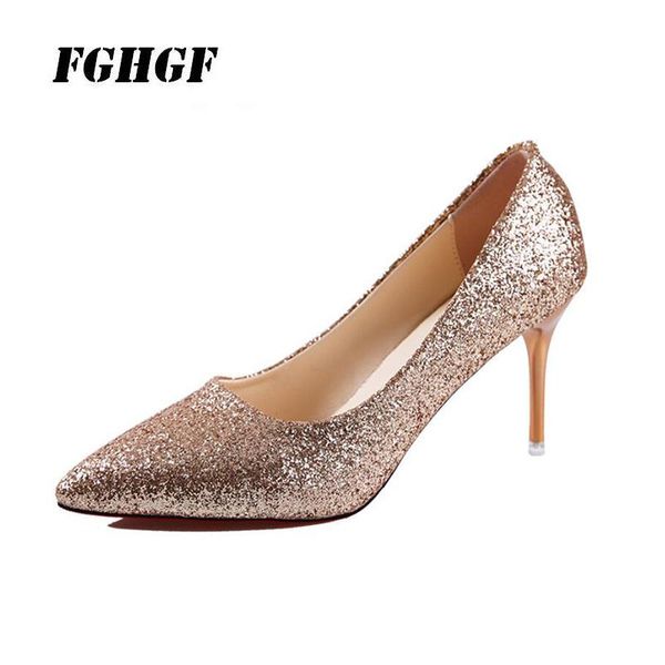 pointed sequined high heels wedding shoes gradient stiletto gold bridesmaid women's for annual party dress, Black
pointed sequined high heels wedding shoes gradient stiletto gold bridesmaid women's for annual party dress, Black