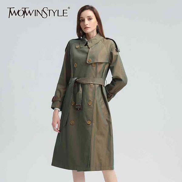 casual khaki windbreaker for women lapel long sleeve tunic with sashes loose trench female fall fashion 210524, Tan;black
casual khaki windbreaker for women lapel long sleeve tunic with sashes loose trench female fall fashion 210524, Tan;black