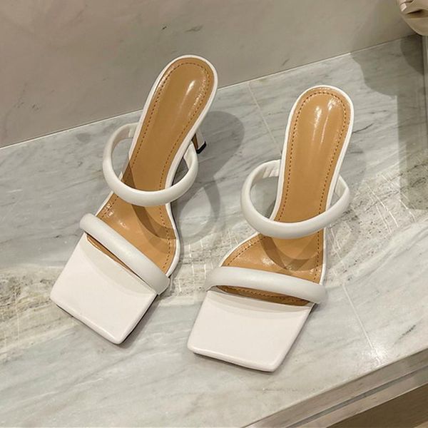 slippers square toe women 2021 summer fashion ladies shoes high heels narrow band outdoor slides white yellow sandals, Black
slippers square toe women 2021 summer fashion ladies shoes high heels narrow band outdoor slides white yellow sandals, Black
