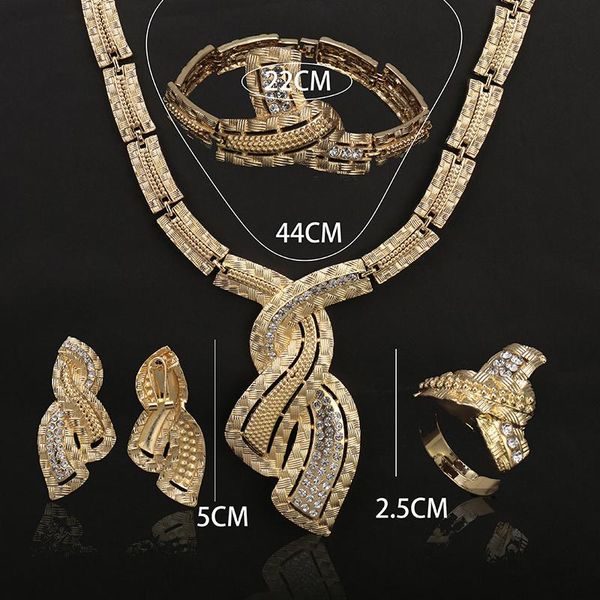 earrings & necklace exquisite dubai jewelry set luxury gold color big nigerian wedding african beads costume design, Silver
earrings & necklace exquisite dubai jewelry set luxury gold color big nigerian wedding african beads costume design, Silver