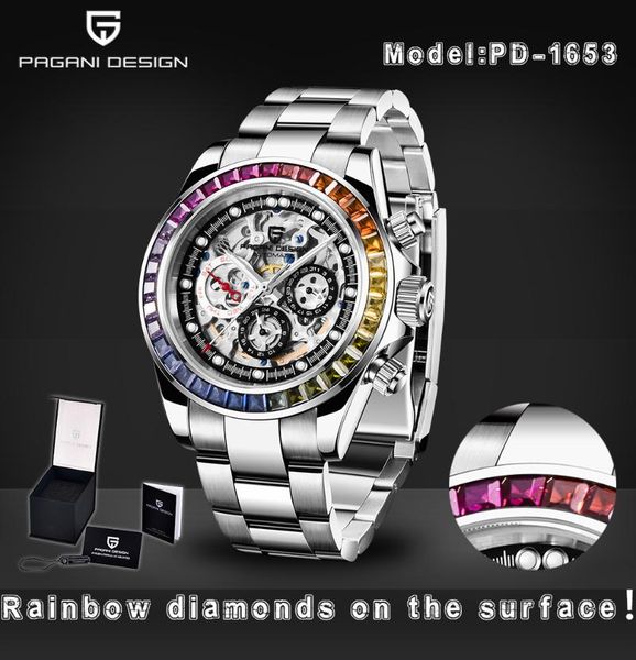 wristwatches pagani design 2021 rainbow luxury diving watches mechanical stainless steel 100m waterproof men's brand watch men, Slivery;brown
wristwatches pagani design 2021 rainbow luxury diving watches mechanical stainless steel 100m waterproof men's brand watch men, Slivery;brown
