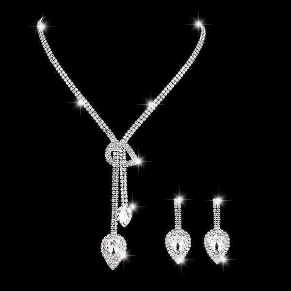 earrings & necklace simple female white crystal wedding jewelry set charm silver color dangle for women trendy bridal zircon chain
earrings & necklace simple female white crystal wedding jewelry set charm silver color dangle for women trendy bridal zircon chain