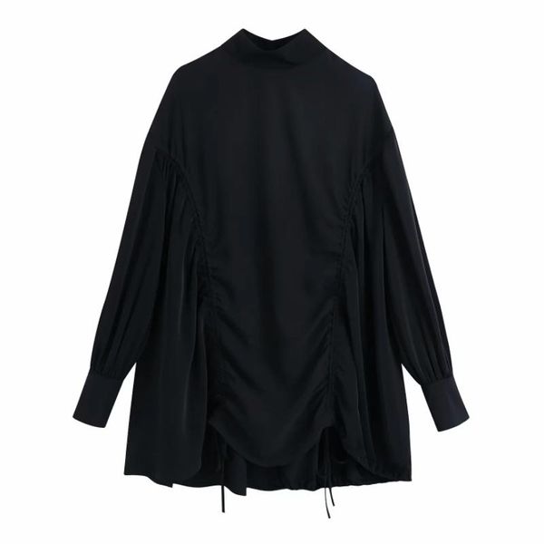 fashion women drawstring decoration casual loose shirt female long sleeve blouse black white blusas s8573 women's blouses & shirts
fashion women drawstring decoration casual loose shirt female long sleeve blouse black white blusas s8573 women's blouses & shirts