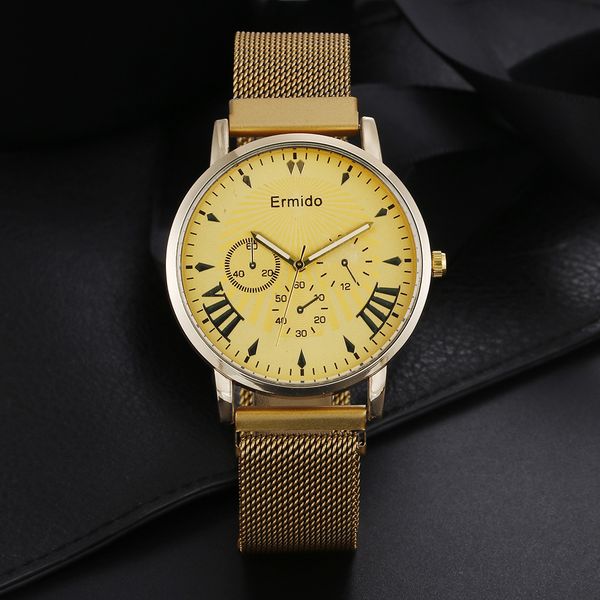 elegant watches for ladies men fashion designers stainless steel belt mesh strap wristwatch geneva casual creative trend quartz watch spot, Slivery;brown
elegant watches for ladies men fashion designers stainless steel belt mesh strap wristwatch geneva casual creative trend quartz watch spot, Slivery;brown