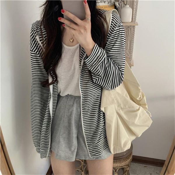 women's jackets alien kitty hooded fashion coats autumn striped 2021 sunscreen streetwear women ol casual zipper cotton loose chic, Black;brown
women's jackets alien kitty hooded fashion coats autumn striped 2021 sunscreen streetwear women ol casual zipper cotton loose chic, Black;brown