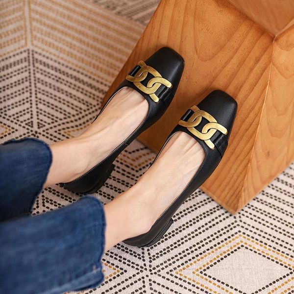 sandals spring flat-bottomed women's shoes joker thick leather french retro square head shallow mouth low heel, Black
sandals spring flat-bottomed women's shoes joker thick leather french retro square head shallow mouth low heel, Black