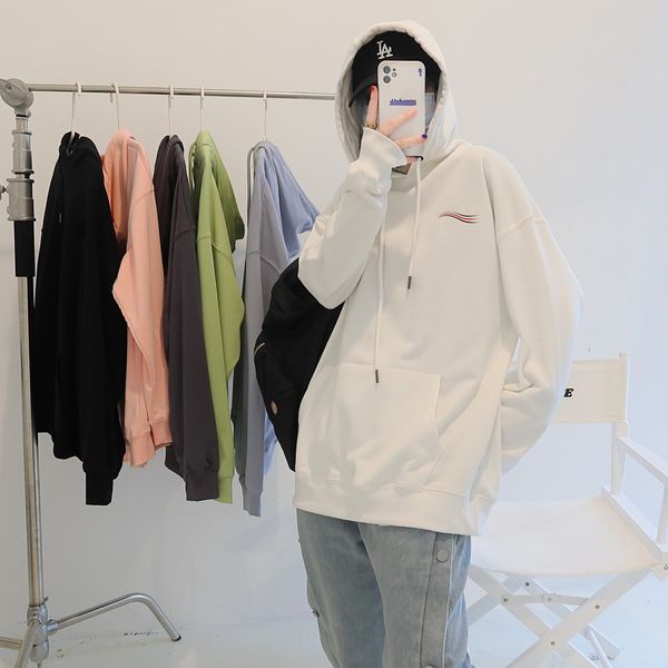21ss couple shirt retro sports casual hoodie men and women sweatshirt youth must collar stitching contrast oversized windproof exquisite cla, Black
21ss couple shirt retro sports casual hoodie men and women sweatshirt youth must collar stitching contrast oversized windproof exquisite cla, Black
