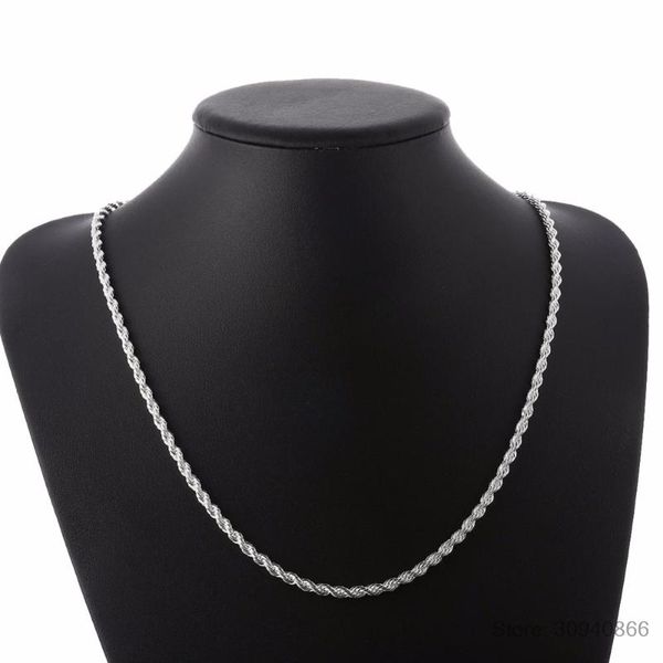 chains real 100% 925 sterling silver men's fine jewelry 3mm twisted rope chain necklace size 16-30inch charm colar/fafda
chains real 100% 925 sterling silver men's fine jewelry 3mm twisted rope chain necklace size 16-30inch charm colar/fafda