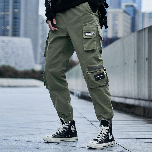 streetwear casual harem men's pants fashion multi-pocket joggers men ankle-length cotton cargo for, Black
streetwear casual harem men's pants fashion multi-pocket joggers men ankle-length cotton cargo for, Black