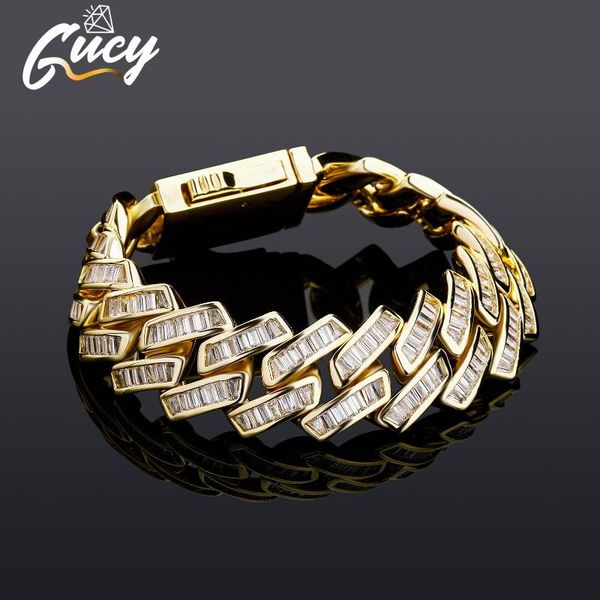 link, chain gucy 18mm hip hop bracelet baguette cubic zirconia gold silver color men cool bracelets jewelry drop, Black
link, chain gucy 18mm hip hop bracelet baguette cubic zirconia gold silver color men cool bracelets jewelry drop, Black