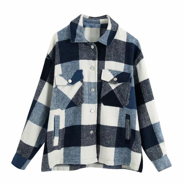 women's jackets vintage stylish pockets oversized plaid jacket coat women fashion lapel collar long sleeve casual loose outerwear chic, Black;brown
women's jackets vintage stylish pockets oversized plaid jacket coat women fashion lapel collar long sleeve casual loose outerwear chic, Black;brown