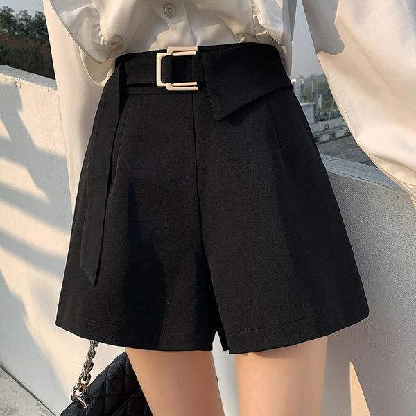 women's shorts black casual suit summer 2021 loose thin high waist a-line wide leg pants short women, White;black
women's shorts black casual suit summer 2021 loose thin high waist a-line wide leg pants short women, White;black