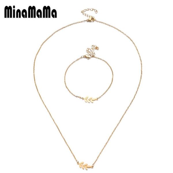 earrings & necklace stainless steel thin chain small leaf jewelry sets for women bracelet necklaces valentine's day gift, Silver
earrings & necklace stainless steel thin chain small leaf jewelry sets for women bracelet necklaces valentine's day gift, Silver