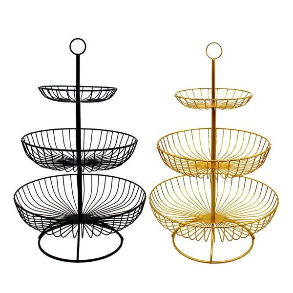 3-layer simple round iron art household fruit tray counterbasket rack storage box dishes & plates
3-layer simple round iron art household fruit tray counterbasket rack storage box dishes & plates