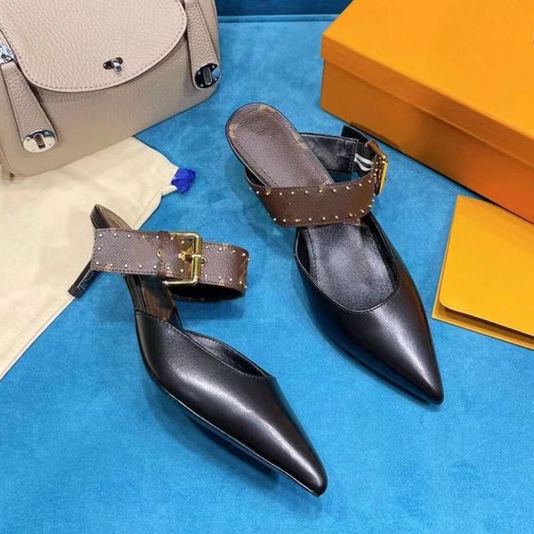 slippers pointed toe leather women slip on designer ladies shoes thin heel stiletto mules slides for fashion brand, Black
slippers pointed toe leather women slip on designer ladies shoes thin heel stiletto mules slides for fashion brand, Black